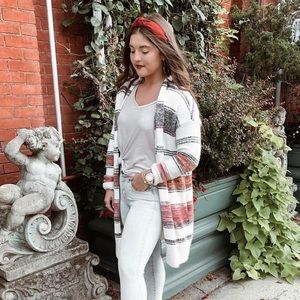 Loft Striped Cardigan